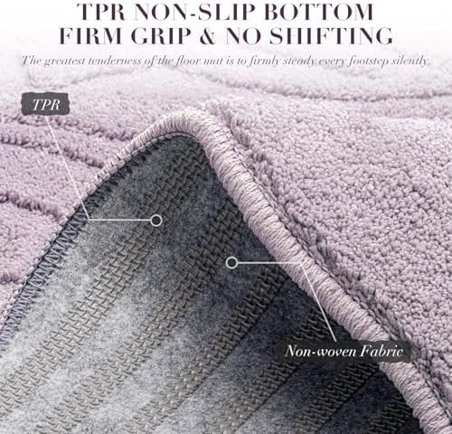 BSICPRO Large ‌Bathroom Rugs, 24x43 Floral Bath Mats - Image 6
