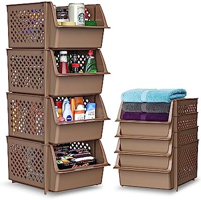 Skywin Stackable Storage Bins Open Front by Skywin