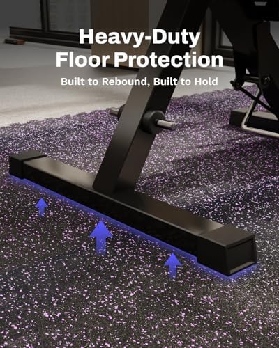 AIRHOP 0.56in Thick 192 Sq Ft Exercise Equipment Mats, 48 Tiles Upgraded Rubber - Image 5
