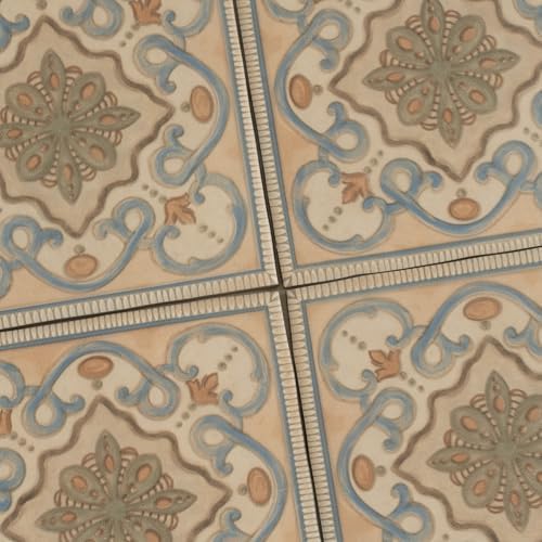 Mosaic Porcelain Tile Blue Terracotta 6x6 Matte 19-Pack - Image 3