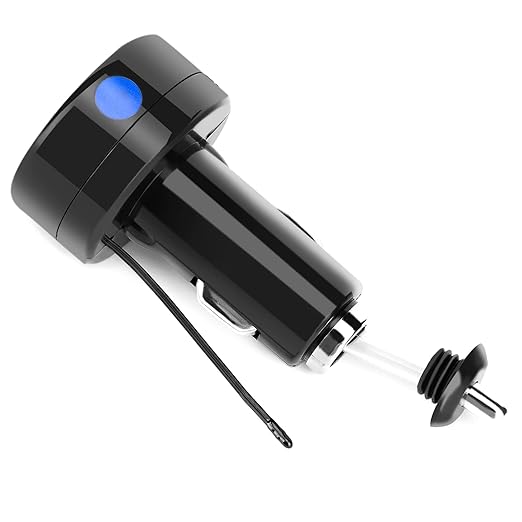 DROK Digital Voltage Temperature Monitor, Car Charger USB Charge - Image 6