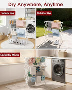 Sakugi Foldable 3-Tier Clothes Drying Rack 37.4" H - Image 6