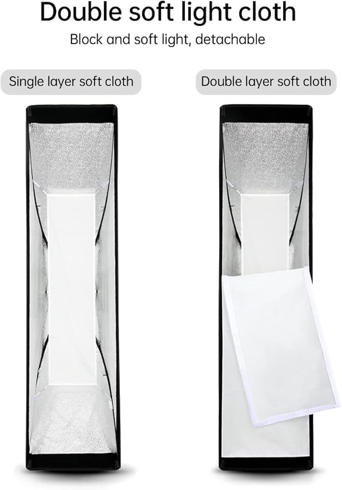 Godox FW30x120cm / 12"x47" Bowens Mount Strip Honeycomb Grid Softbox, Portable - Image 3