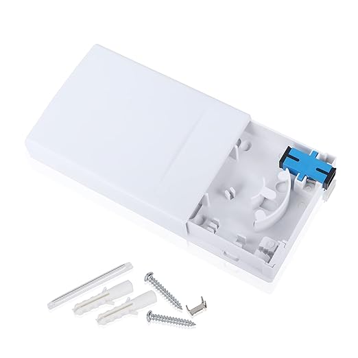 Fiber Optic Terminal Junction Box 2 Ports Fiber Panel Desktop Box by PNGKNYOCN
