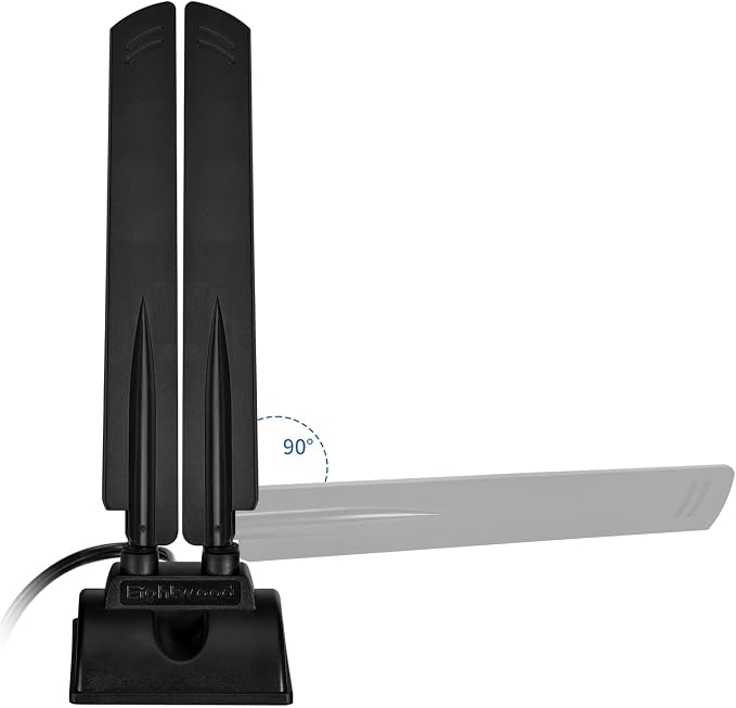 Eightwood WiFi 6E Antenna Tri-Band 6GHz 5GHz 2.4GHz RP-SMA WiFi Antenna Magnet - Image 8