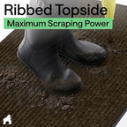 GORILLA GRIP Traffic Guard Indoor Outdoor Heavy Duty Door Mat, 72x48 Brown - Image 4