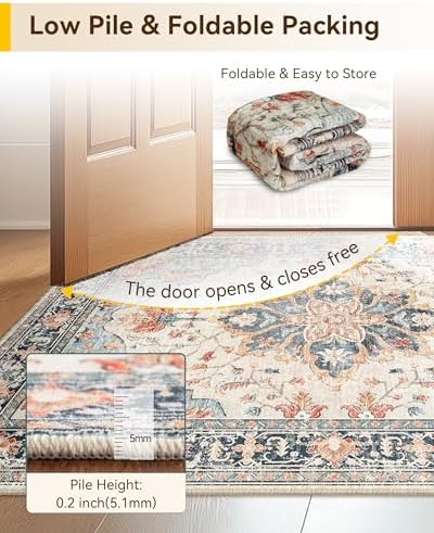 RELEANY Washable Area Rug - Image 4