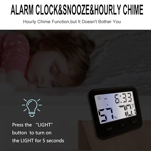 Digital Hygrometer Indoor Thermometer, Temperature Humidity Gauge - Image 6
