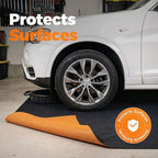 Heavy-Duty Garage Floor Mat, 1/4" Thick Absorbent Oil Spill Mat - Image 2
