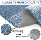 Kitinjoy Indoor Outdoor Door Mat, 44x24 Non-Slip Dirt Trapper Doormats - Image 3