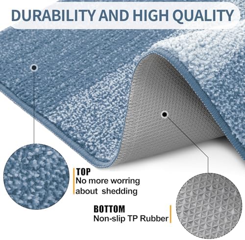 Kitinjoy Indoor Outdoor Door Mat, 50x30 Non-Slip Dirt Trapper Doormats - Image 3