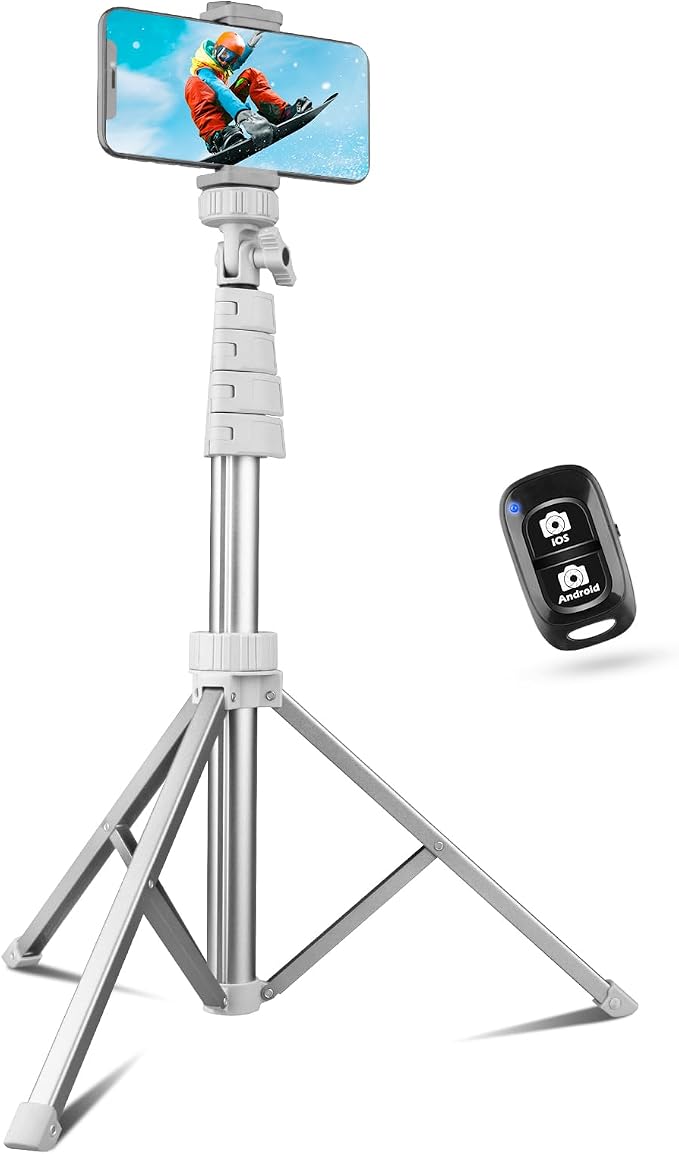 Sensyne 67" Phone Tripod & Selfie Stick, Extendable iPhone Tripod Stand by sensyne
