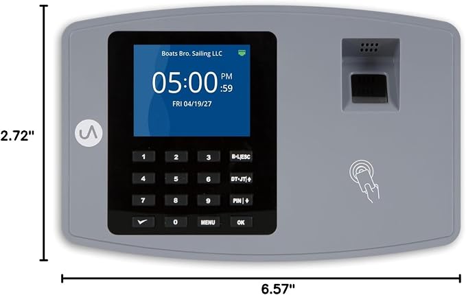 uAttend BN6500 Biometric Fingerprint Time Clock System - Image 9