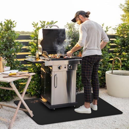 Under Grill Mat for Outdoor Grill, 24 x 42inch Double-Sided Fireproof Grill Pad - Image 4