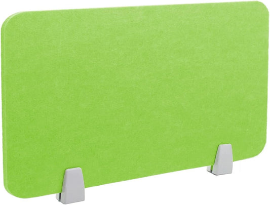 Icegrey Acoustic Desk Divider Privacy Panel Removable Sound Absorbing Desk Partition Board with 2 Clips for Student Call Centers Offices Braries Classrooms Library, Green, 15.6x11.7