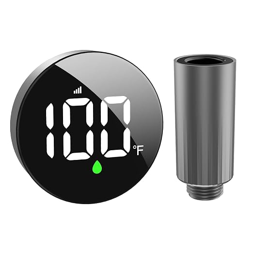 Longriver MX08 Wireless Shower Temperature Monitor, Shower Thermometer by DesignedforaSpa-LikeShower