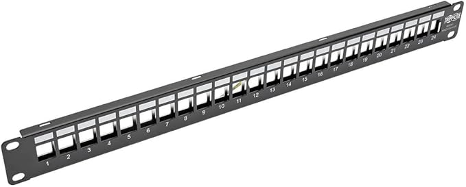 Tripp Lite 24-Port 1U Shielded Blank Cutouts Patch Panel, Rackmount by TrippLite