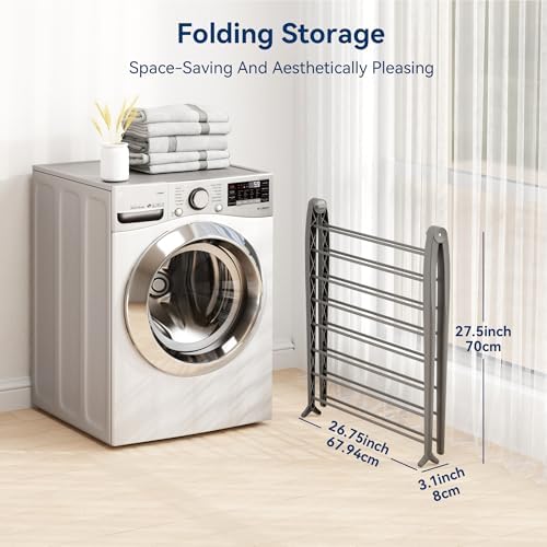 Whitmor Spacemaker Folding Drying Rack, Indoor Clothes Organizer - Image 6