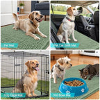 OLANLY Dog Door Mat for Muddy Paws 70x32, Super Absorbent Chenille Mud Mat - Image 7