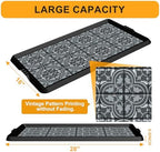 BEHERO Boot Tray Shoe Mat Decorative Patterned, Rubber Boot Matt Tray Indoor - Image 3