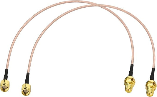 Yuslao RP-SMA Male to RP-SMA Female Bulkhead Mount RG316 Antenna Extension by Yuslao
