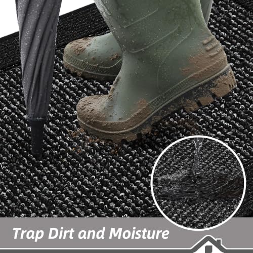 BEQHAUSE Indoor Door Mat 24" x 60", Dirt Trapper Door Mats - Image 3
