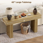 Bestier 63” Console Table, Wood Entryway Table - Image 3