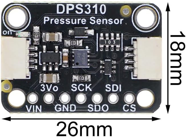 DONGKER DPS310 Atmospheric Pressure Sensor Module, 300-1200hPa 3.3V 5V Sensor - Image 2
