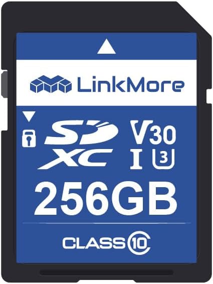 LinkMore 256GB Full-Size SD Card, SDXC Compatible by LinkMore