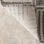 nuLOOM Asha Grey Bordered Power Loomed Indoor/Outdoor Area Rug - Image 5