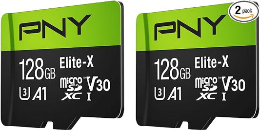 PNY 128GB Elite-X™ Class 10 U3 V30 A1 microSDXC Flash Memory Card by PNY