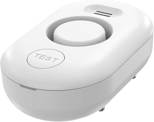 Water Leak Detector for Home, 100dB Water Sensor Alarm, Flood/Drip Leakage by METAK