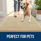 OLANLY Dog Door Mat for Muddy Paws 44x24, Extra Absorbent Chenille Mud Mat - Image 6