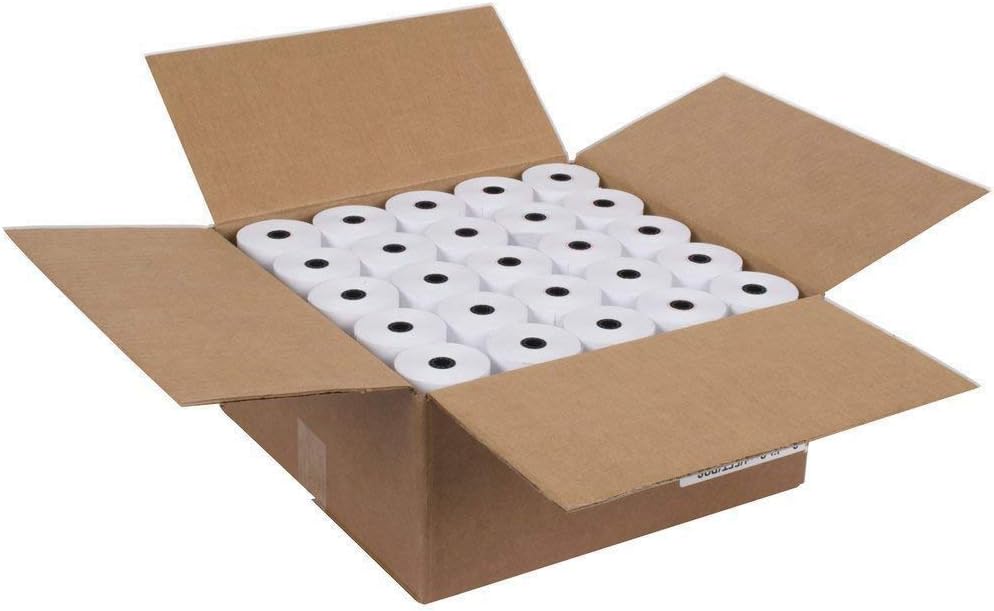 2 1/4 Thermal Paper 50 Rolls for Credit Card Machine POS Register Receipt Paper Roll (2 1/4 inch x 50 feet)
