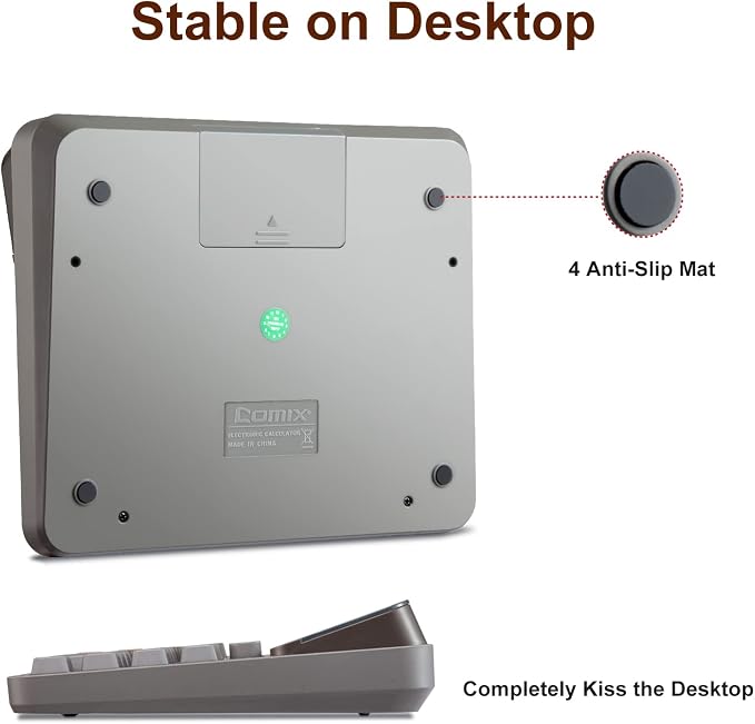 Comix Desktop Calculator, Large Computer Keys, 12 Digits Display, Champaign - Image 8
