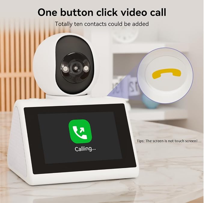Home Security Camera with 4.3" Screen, Two Way Video Call Function - Image 2
