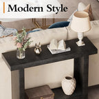 Console Table, 39.3" Rectangular Modern Entryway Table - Image 5