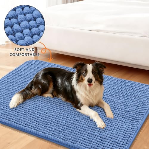 Smiry Dog Door Mat for Muddy Paws 36x24, Absorbent Low-Profile Doormats - Image 2