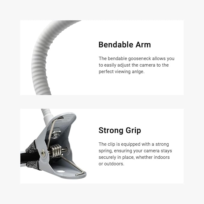 Holicfun Clip Mount for Ring, Google Nest, and Arlo Indoor Outdoor Cameras - Image 4