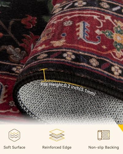 RELEANY Washable Area Rug, Runner 2'x8' - Image 2