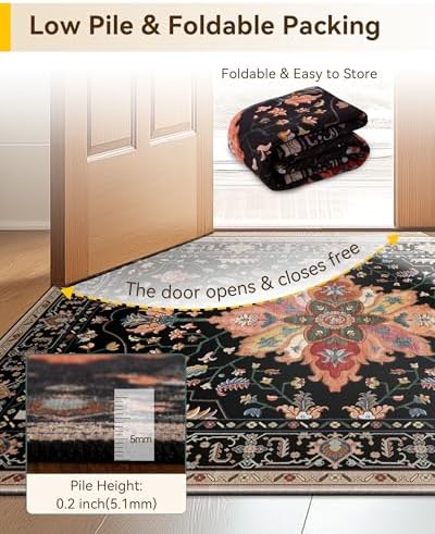 RELEANY Washable Area Rug, Runner 3'x12' - Image 5