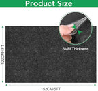 ToLanbbt Outdoor Storage Shed Floor Mat, 5 x 4 FT Waterproof Carport Mat - Image 2
