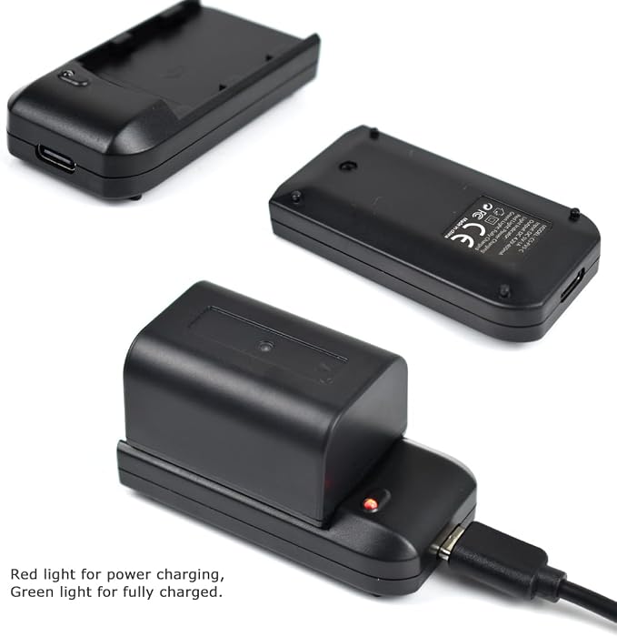 NP-FV5 Battery Charger with Charging Plug and USB Cable - Image 6
