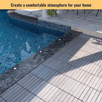 Interlocking Deck Tiles 30pcs 12"x12" Plastic Outdoor Floor Tiles - Image 3