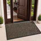 Yimobra Extra Large Front Door Mat, Floral Outdoor Mat by Yimobra