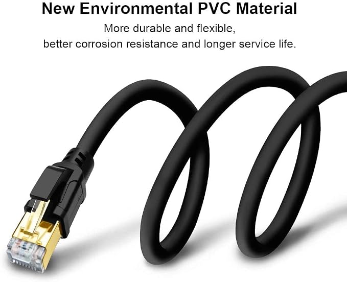 Yauhody CAT 8 Ethernet Cable 20FT, High Speed 40Gbps 2000MHz SFTP Internet - Image 6
