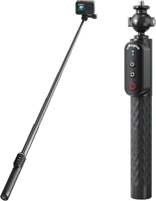 Remote Control Selfie Stick 100CM Stretchable Compatible by Aovee