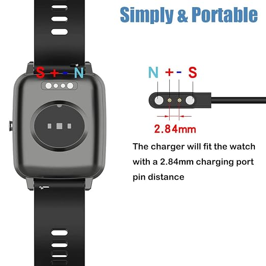 Charger for VeryFitPro Fitpolo Tozo Smartwatch, Magnetic Charging Cable Cord - Image 4