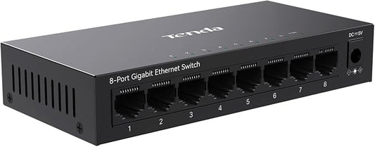 Tenda 8 Port Gigabit Switch, Unmanaged Network Switch, Ethernet Switch by Tenda