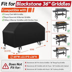 iCOVER 36 inch Griddle Cover for Blackstone, Waterproof Flat Top Grill Cover - Image 2